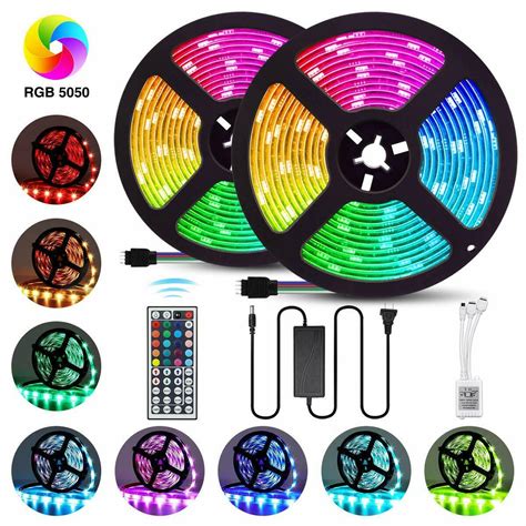 STYLECLUB Waterproof Led RGB light strip 2835 50550 10M 24key/44keyu ...