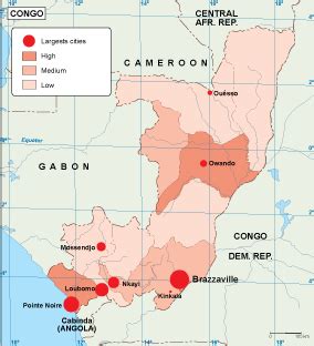 Congo population map. EPS Illustrator Map | Digital Maps. Netmaps UK ...