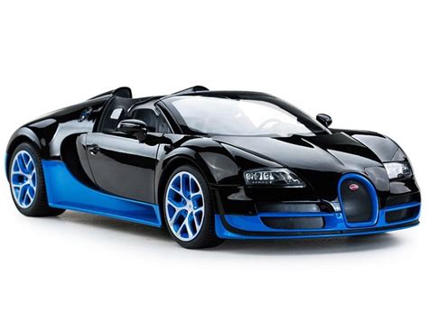 Radio Remote Control 1/14 Bugatti Veyron 16.4 Grand Sport Vitesse Licensed RC Model Car (Black ...