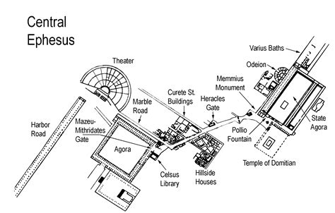 General layout of Ephesus.