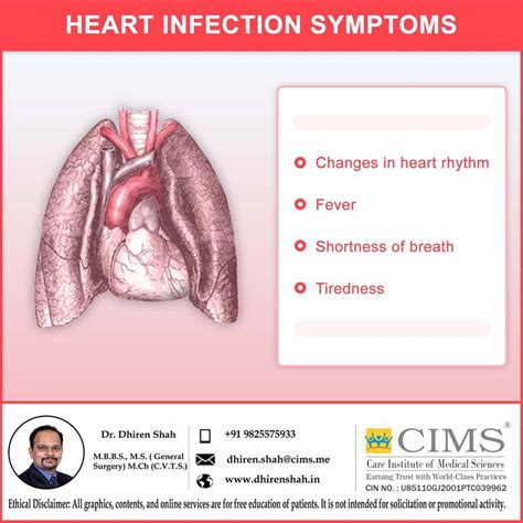 HEART INFECTION SYMPTOMS. | The Best Cardiac Surgeon in Ahmedabad and Best Heart Doctor in ...