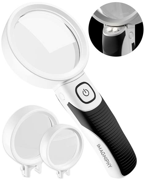Buy iMagniphy High Power Magnifying Glasses with Light for Seniors with Macular Degeneration ...