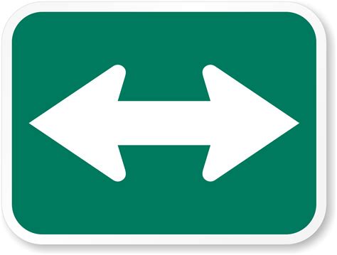 Two Directional Arrow Sign - MUTCD Compliant, SKU: X-M7-5