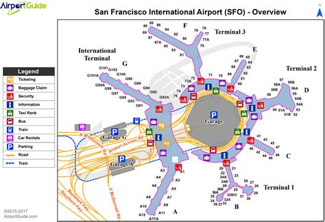 San Francisco - San Francisco International (SFO) Airport Terminal Maps ...