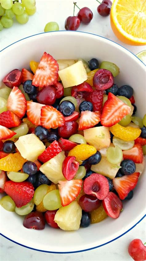 Honey Lime Rainbow Fruit Salad - Life Love Liz