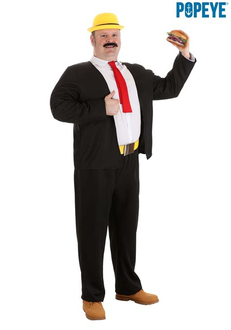 Adult Plus Size Wimpy Popeye Costume