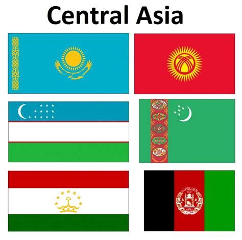 Central Asia has pretty interesting flags as a region : r/vexillology