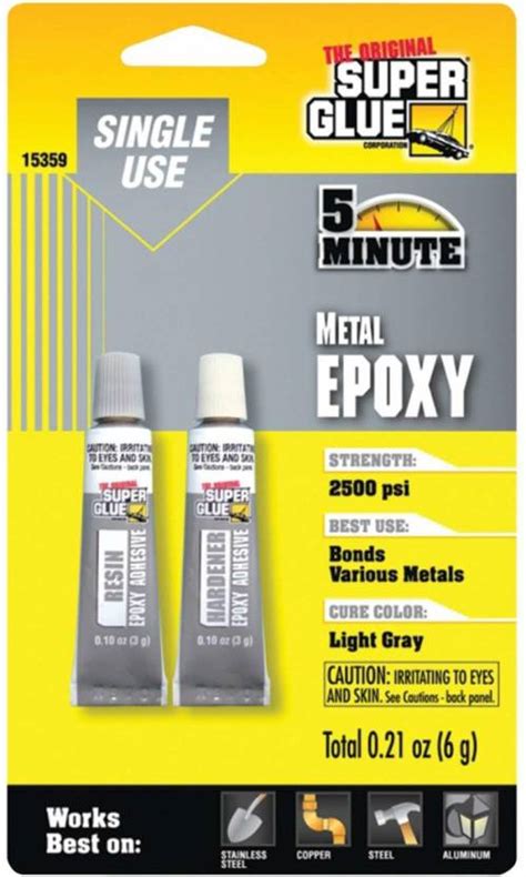 Super Glue 5 Minute Metal Epoxy - Light Grey - #15359 Adhesive Price in India - Buy Super Glue 5 ...