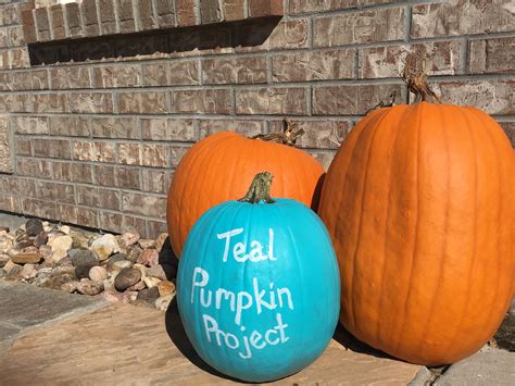 Teal Pumpkin Project - Painted Pumpkin - Colorado Anne