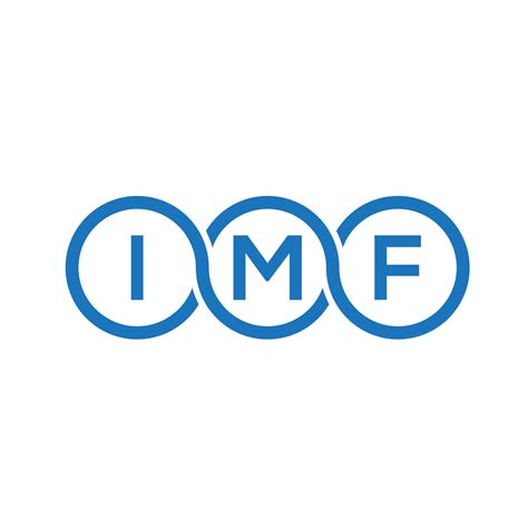 IMF letter logo design on white background. IMF creative initials ...