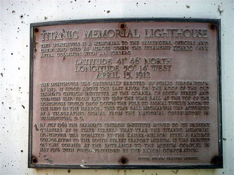 Titanic Memorial – New York, New York - Atlas Obscura