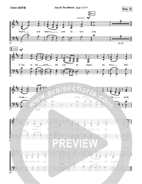 Joy To The World Choir Sheet Music PDF (Austin Stone Worship) - PraiseCharts