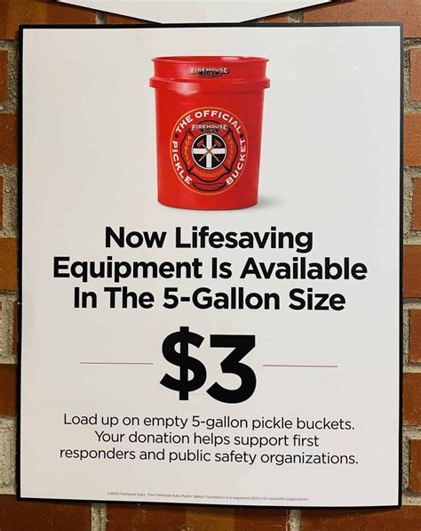 Get Empty 5-Gallon Pickle Bucket for $3 at Firehouse Subs - Mile High ...