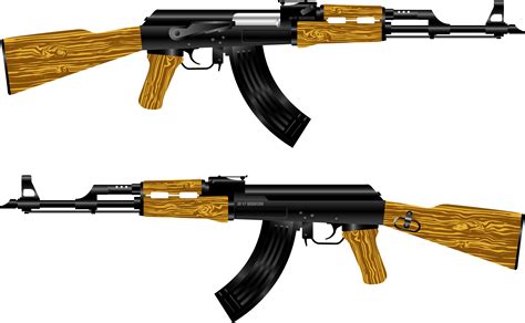 Clipart - AK 47 Rifle