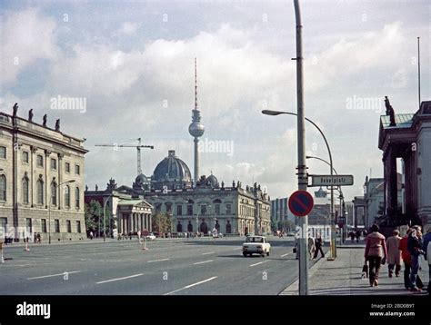 Unter den Linden street, October 1980, East Berlin, East Germany Stock Photo - Alamy