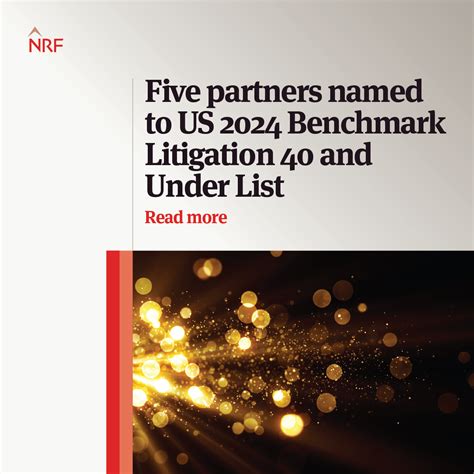 Five Norton Rose Fulbright partners named to US 2024 Benchmark Litigation 40 and Under List ...