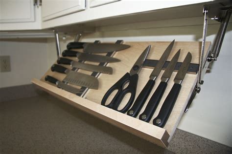 Organizing Your Kitchen With Under Cabinet Knife Storage - Home Storage ...