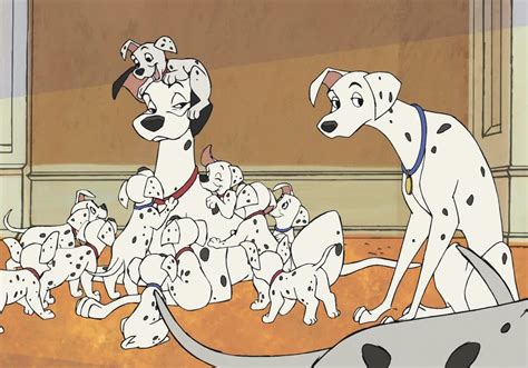 Pongo and Perdita with Puppies by Yingcartoonman on DeviantArt