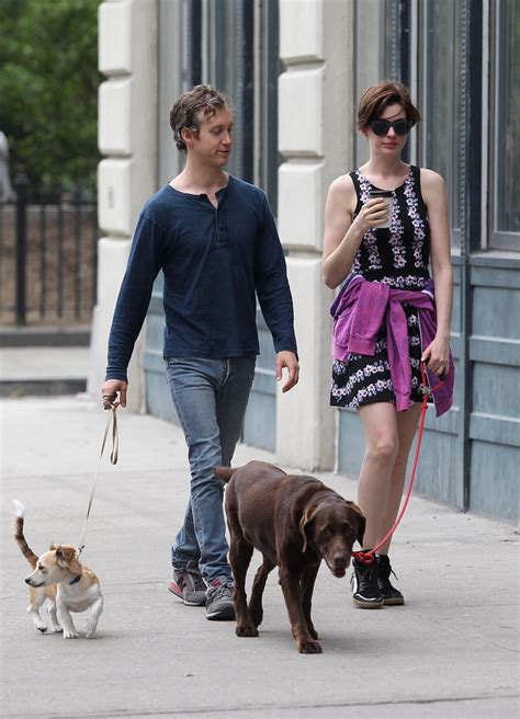 Anne Hathaway With Her Husband - Out in New York City - July 2014 ...