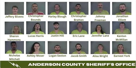 18 arrested in Anderson County