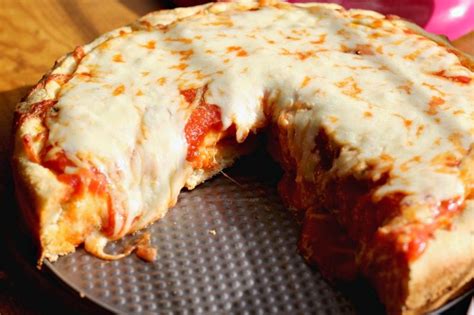 Easy Deep Dish Pizza Recipe - ThirtySomethingSuperMom