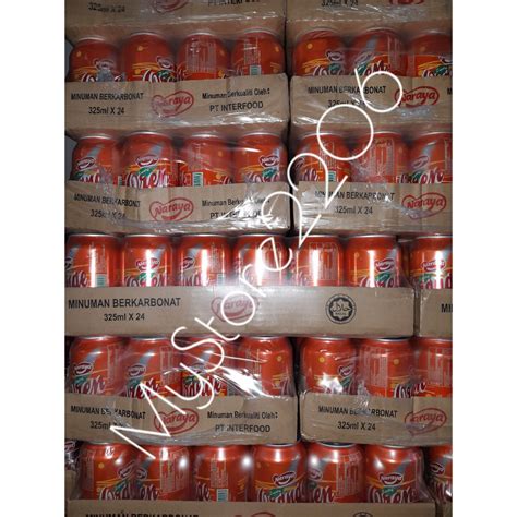 Jual Minuman Kaleng Soda / Soft Drink rasa Jeruk Oren merek Naraya ...