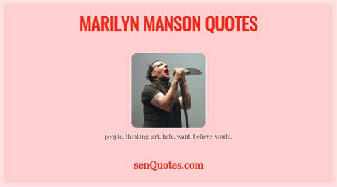 Marilyn Manson Quotes - senQuotes.com