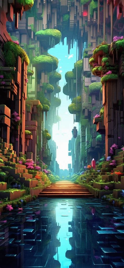 Minecraft Landscape Art Wallpapers - Video Game Wallpapers 4k