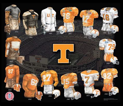 University of Tennessee Volunteers Football Uniform and Team History ...