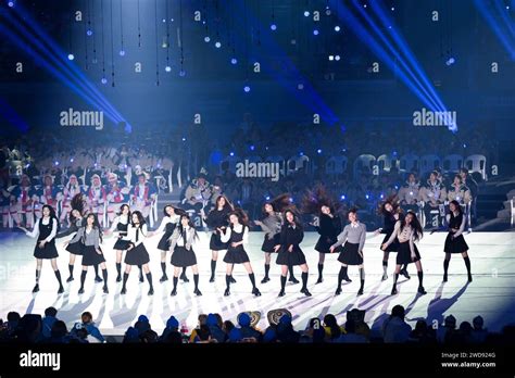 Gangwon Province, South Korea. 19th Jan, 2024. Artists perform during ...