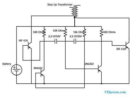 Why does this DC to AC circuit need the 12k ohm resistors? : r/AskElectronics