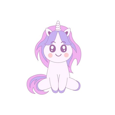 Cute Unicorn anime style 21495169 Vector Art at Vecteezy