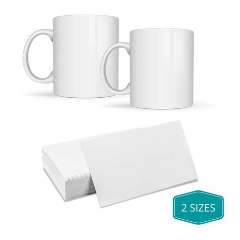 Precut Butcher Paper Sheets for Sublimation Mugs (2 Size Pack, fit 11/ ...