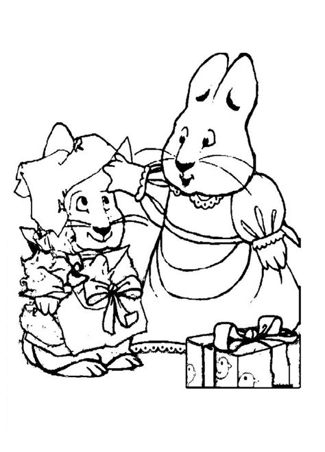 Max And Ruby Bunny Cakes Coloring Pages