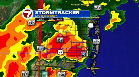 Stormy day leads to dangerous lightning across South Florida, hail in ...