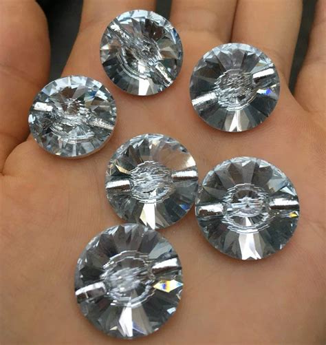 10pcs 18mm Sewing On Crystal Buttons for Tufting Headboard Upholstery ...