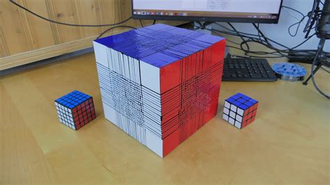 Corenpuzzle äntligen klar med massiva Rubiks kub. 22x22x22. | Feber / Pryl