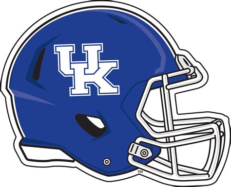 Kentucky Wildcats Football Helmet Logo Reflective Decal Sticker [Blue/White - 4"] > Product ...