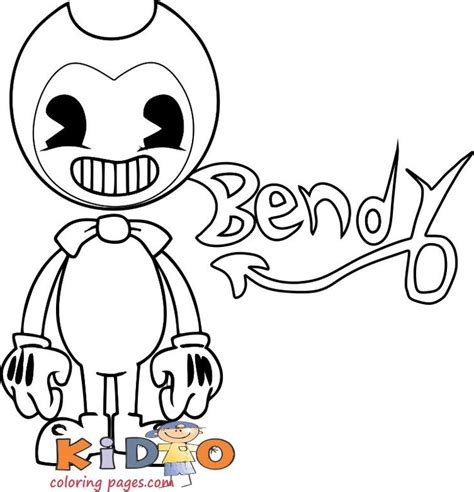 Free Bendy Coloring Pages - AliqiBrandt