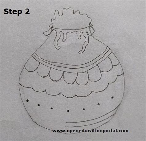 How To Draw Pongal Pot | Easy Step-Wise Guide With Image References