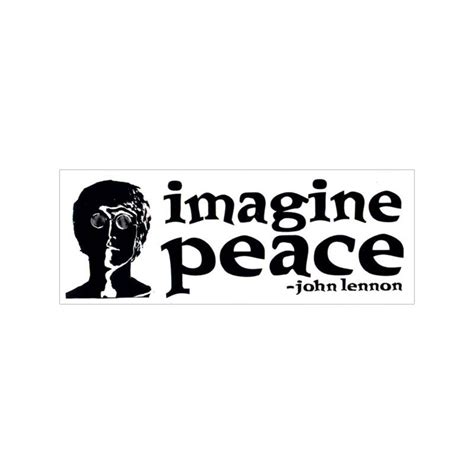 Imagine Peace John Lennon Bumper Sticker / Decal or Magnet - Etsy