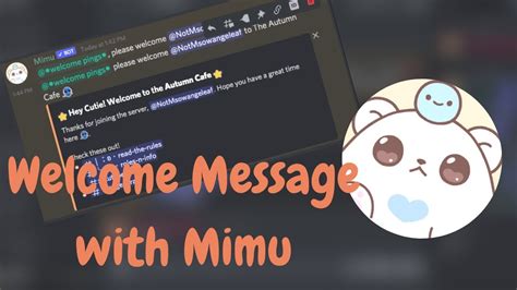 Cute and customisable welcome embeds with Mimu-Bot in 5 easy steps! || Step-by-step tutorial ...