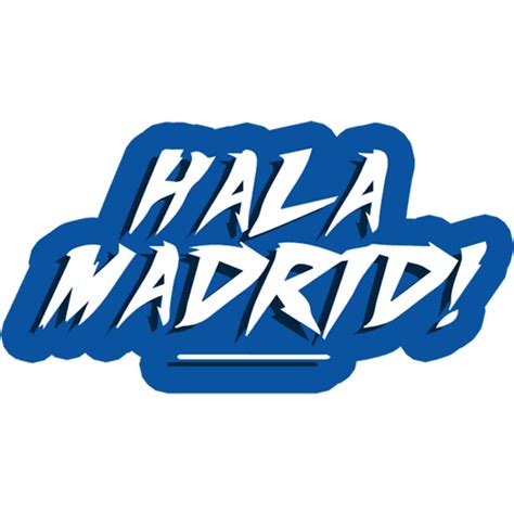 Hala Madrid Sticker - Just Stickers : Just Stickers