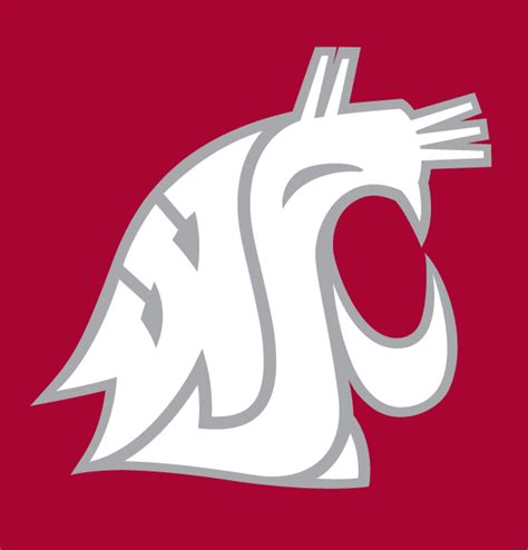 Washington State Cougars Logo - Alt on Dark Logo - NCAA Division I (u-z ...