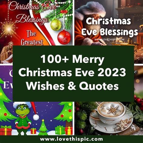 100+ Merry Christmas Eve 2023 Wishes & Quotes