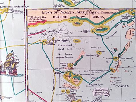 The Discovery of Australia Pictorial Map by James Emery 1970 – The Old ...