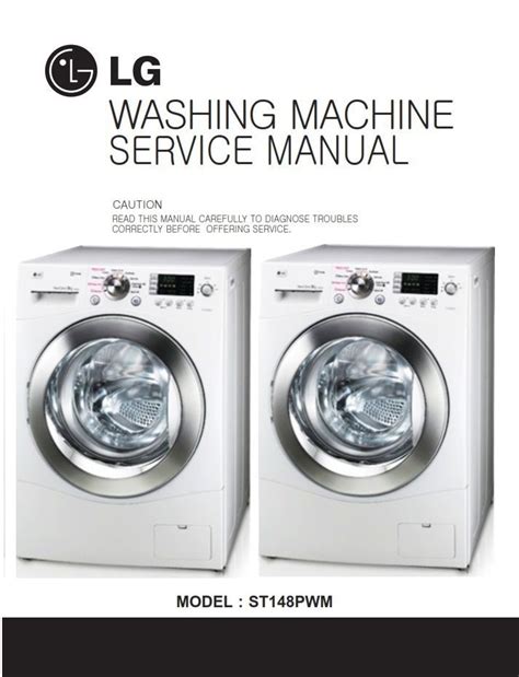 LG ST148PWM Washing Machine Service Manual | Machine service, Washing ...