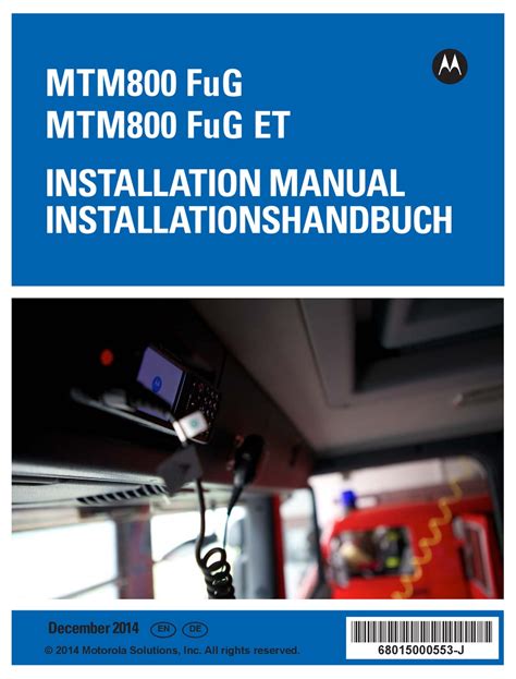 MOTOROLA MTM800 FUG INSTALLATION MANUAL Pdf Download | ManualsLib