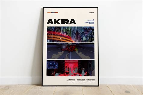 Akira Movie Poster, Modern Movie Poster Print, Akira Poster Wall Decor ...