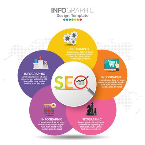 Infographic concept illustration of Seo infographics with Business layout template. 1820658 ...